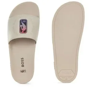 ❤️❤️HUGO BOSS
Collaborative Brand Print NBA Slides BOSS - BOSS & NBA slides with collaborative branding - Black main image 4
